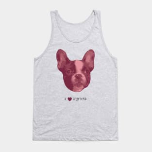 Dogs - French bulldog pink Tank Top